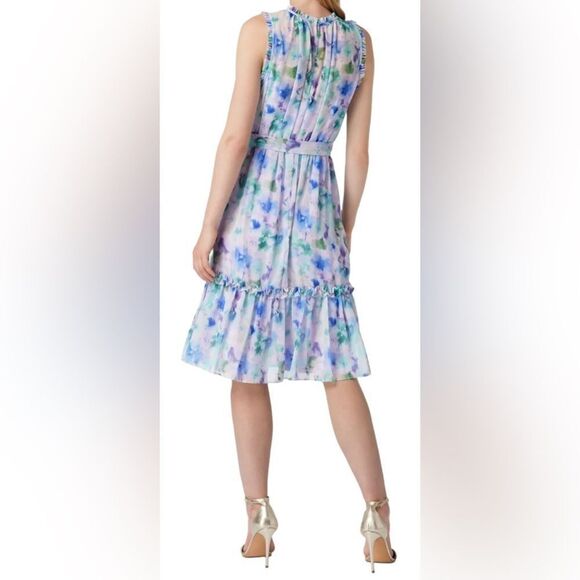 Adrianna Papell Watercolor Floral Midi Dress size 2 NWT - Picture 2 of 14
